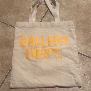 Gallery Dept. Natural Canvas Tote with Yellow Logo